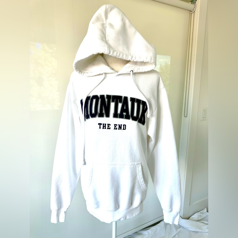 Authentic Montauk The End White Hoodie Sweatshirt